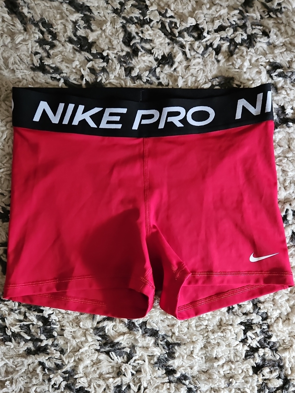 Nike Pro Women's Red Performance Bike Shorts